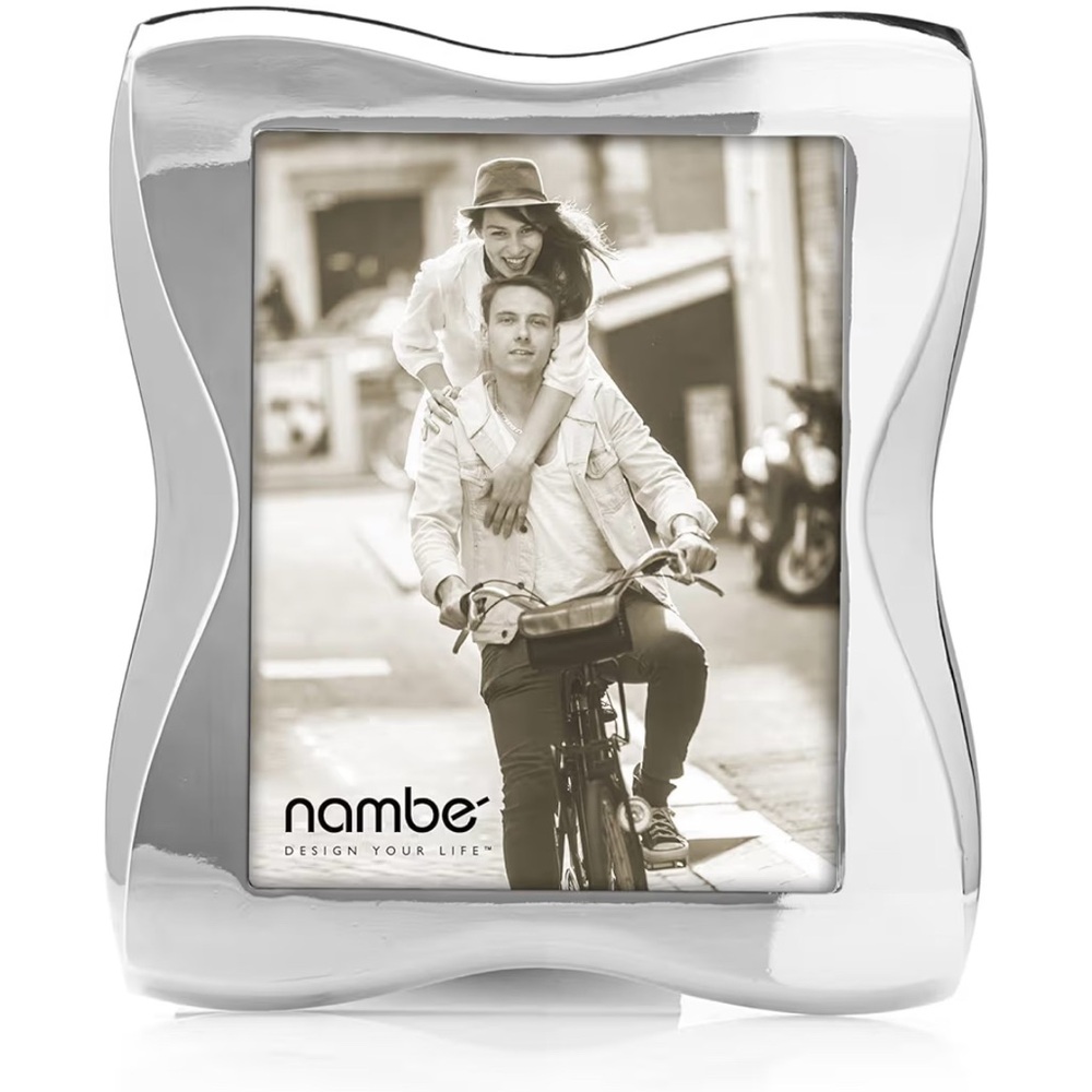 Nambe Bella Frame - 4x6 Silver Frame, Designed by Steve Cozzolino, Chrome Plate - Picture 11 of 15